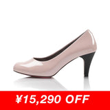 【再値下げ】イタリーレザービーナスフィットハイヒールパンプス ベージュ