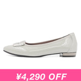 ボディバランスポインテッドバックル グレー/エナメル