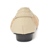 【残り僅か】ヒールバレエシューズ クリーム