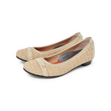 【残り僅か】ヒールバレエシューズ クリーム