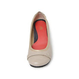 【21.5のみ】ヒールバレエシューズ ベージュ/スムース