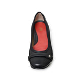 【再値下げ】ヒールバレエシューズ ブラック/スムース