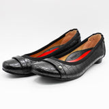 【再値下げ】ヒールバレエシューズ クロコ