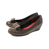 2WAYローウェッジパンプス オリーブ