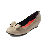 【カラー限定値下げ】2WAYローウェッジパンプス ベージュ/スムース