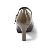 ストームストラップハイヒールパンプス オリーブ