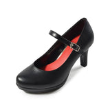 (左右別購入)ストームストラップハイヒールパンプスブラック/スムース