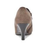 【残り僅か】ハイヒールブーティー ブラウン