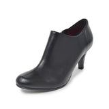 ハイヒールブーティー ブラック/スムース