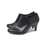 ハイヒールブーティー ブラック/スムース