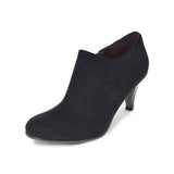 ハイヒールブーティー ブラック/スエード