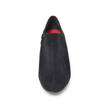 (左右別購入)ハイヒールブーティー ブラック/スエード