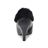 (左右別購入)ハイヒールファーブーティー ブラック/スムース