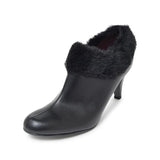 (左右別購入)ハイヒールファーブーティー ブラック/スムース