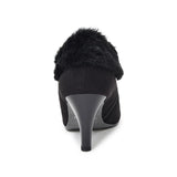 (左右別購入)ハイヒールファーブーティー ブラック