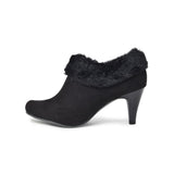 【残り僅か】ハイヒールファーブーティー ブラック