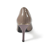 【値下げ】ポインテッドハイヒールパンプス グレー