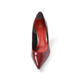 【値下げ】ポインテッドハイヒールパンプス ワイン