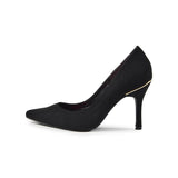 【値下げ】ポインテッドハイヒールパンプス ブラック/スエード