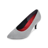 (左右別購入)マシュマロポインテッドハイヒールパンプス グレー