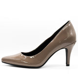 (左右別購入)マシュマロポインテッドハイヒールパンプス グレーエナメル