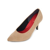 マシュマロポインテッドハイヒールパンプス ベージュ