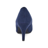 (左右別購入)マシュマロポインテッドハイヒールパンプス ネイビー