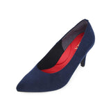 (左右別購入)マシュマロポインテッドハイヒールパンプス ネイビー