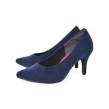 (左右別購入)マシュマロポインテッドハイヒールパンプス ネイビー