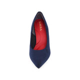 (左右別購入)マシュマロポインテッドハイヒールパンプス ネイビー