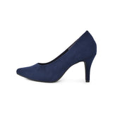 マシュマロポインテッドハイヒールパンプス ネイビー