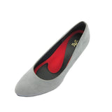 (左右別購入)ビーナスフィットハイヒールパンプス グレー/スエード