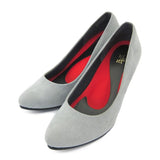 【カラー限定値下げ】ビーナスフィットハイヒールパンプス グレー/スエード