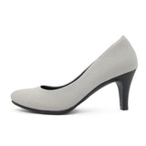 (左右別購入)ビーナスフィットハイヒールパンプス グレー/ウォーター