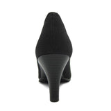 ビーナスフィットハイヒールパンプス ブラック/ウォーター