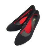 ビーナスフィットハイヒールパンプス ブラック/スエード