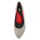 (左右別購入)ビーナスフィットミドルヒールパンプス グレー/ウォーター