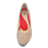 ビーナスフィットミドルヒールパンプス ピンクベージュ