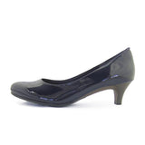 ビーナスフィットミドルヒールパンプス ネイビー