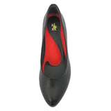 ビーナスフィットミドルヒールパンプス ブラック/スムース