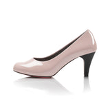 (左右別購入)イタリーレザービーナスフィットハイヒールパンプス ベージュ