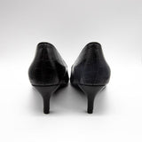 (左右別購入)Vカットミドルヒールパンプス クロコ