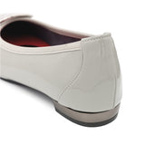 ボディバランスポインテッドバックル グレー/エナメル