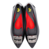 ボディバランスポインテッドバックル ブラック/エナメル