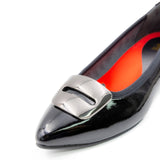 ボディバランスポインテッドバックル ブラック/エナメル