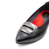 (左右別購入)ボディバランスポインテッドバックル ブラック/クロコ