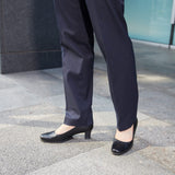 CAビーナスフィットミドルヒールパンプス ブラック