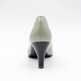 【カラー限定値下げ】ビーナスフィットハイヒールパンプス グレー/エナメル