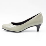 【カラー限定値下げ】ビーナスフィットミドルヒールパンプス グレー/エナメル