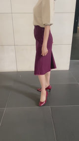 ビーナスフィットハイヒールパンプス ワイン